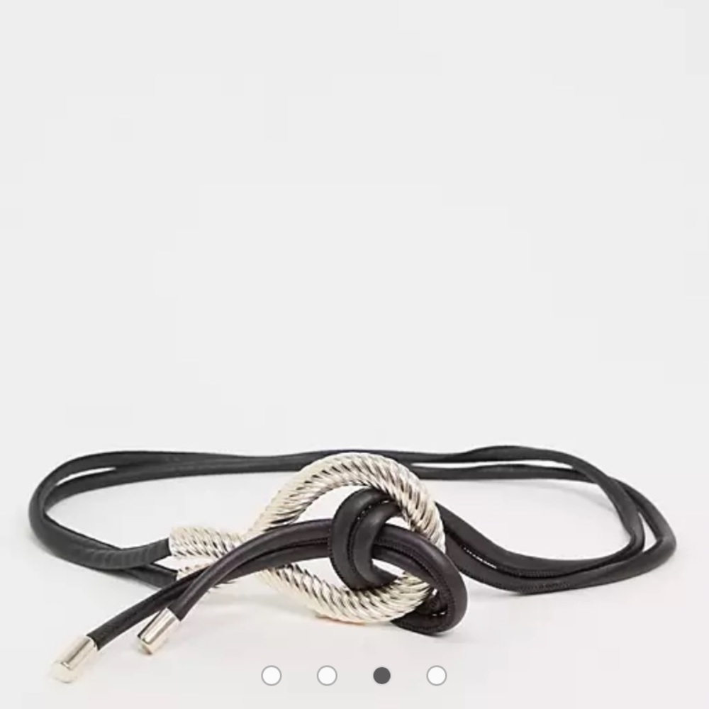 Vintage style looped detail waist belt - Picture 2 of 8